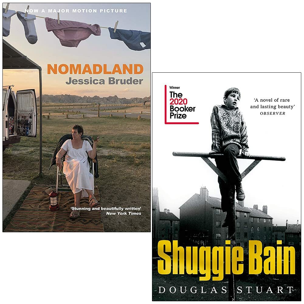 Nomadland By Jessica Bruder & Shuggie Bain By Douglas Stuart 2 Books Set