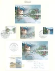 Switzerland R58 joint China - FDC Sheet 3v 1998 - Castle Bridge