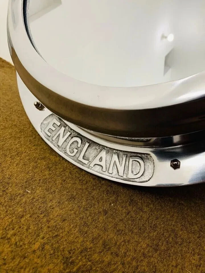 Mirror Porthole Large Nickel Heavy Canal Boat Plated Porthole Window Ship - Image 3 of 4