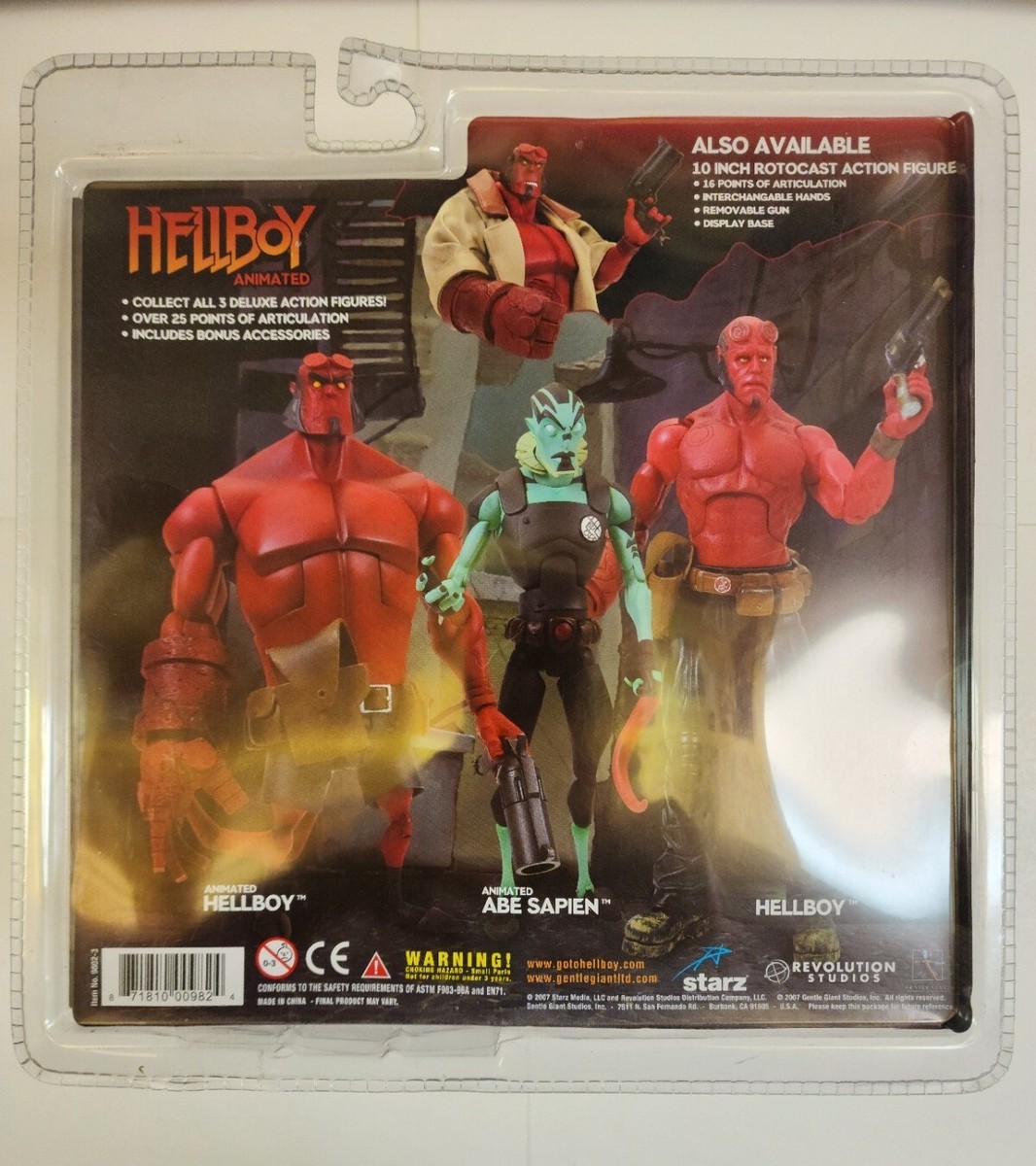 Hellboy Animated Deluxe Action Figure Gentle Giant 2007 Rare NIP