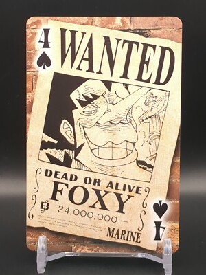 Foxy One Piece Exhibition Trump playing cards Wanted 2012 TCG CCG Japan
