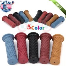 2pcs Motorcycle 7/8" 22mm Handlebars Hand Grips Gel For Cafe Racer Dirt Bike ATV