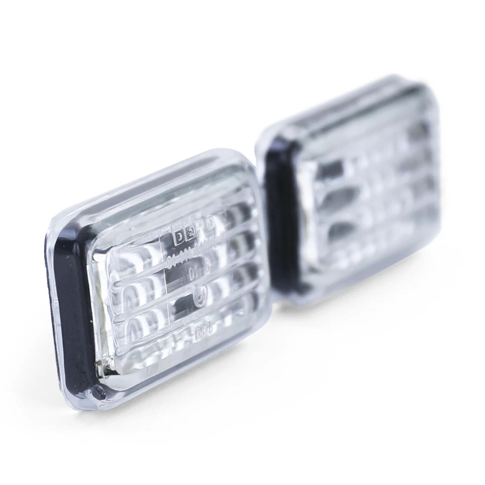 Klarglas Seitenblinker Chrom für VW Golf 1 2 Polo 86C Jetta Corrado Scirocco - Bild 3 von 4