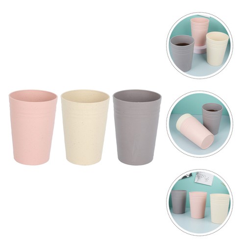 3 Pcs Creative Mouthwash Cup Toothbrush Organizer Straw Holder Student Lovers - Picture 7 of 12
