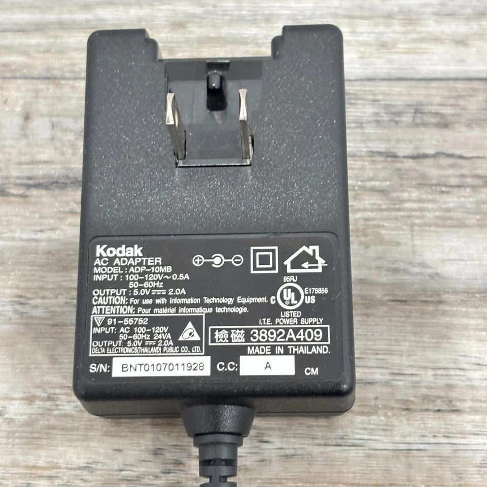 Genuine Kodak ADP-10MB AC Power Adapter 5V 2A Power Charger OEM for Kodak DC4800 - Image 4 of 4