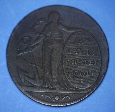 1795 JAMES BAYLY (DRAPER) CONDER HALFPENNY - PROSPERITY TO POOLE - *82472166  