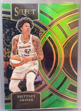 RARE JERSEY MATCH 42/75!! 2024 Select WNBA Brittney Griner Premier Green Prizm 