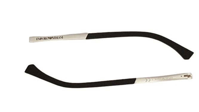 Emporio Armani 3069 5063 Aste di Ricambio Nero Gommato/Argento 140 mm