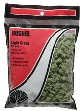 NEW Woodland Train Scenery Bushes Clump Foliage Light Green Bag FC145