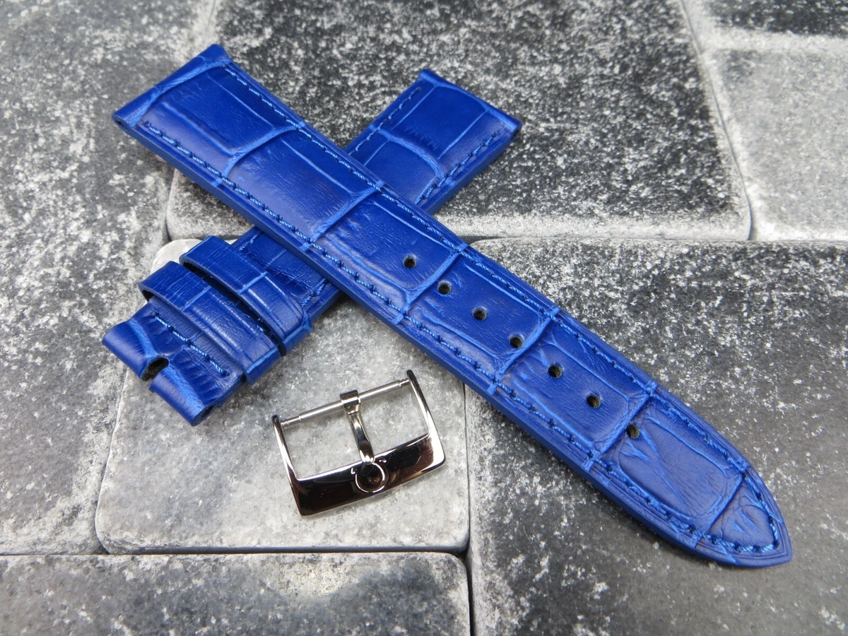 Blue OMEGA Leather Wristwatch Bands for sale | eBay