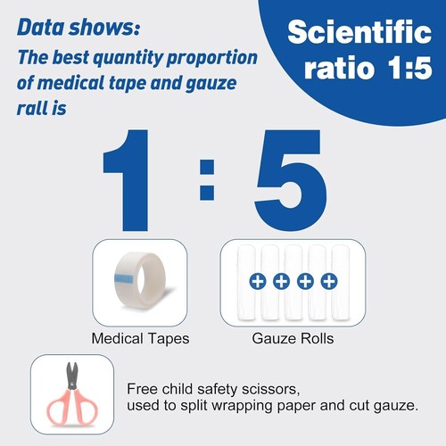 30 Pack Gauze Rolls Bandages 4 in x 4.1 Yards Premium Medical Supplies & First - Picture 5 of 8