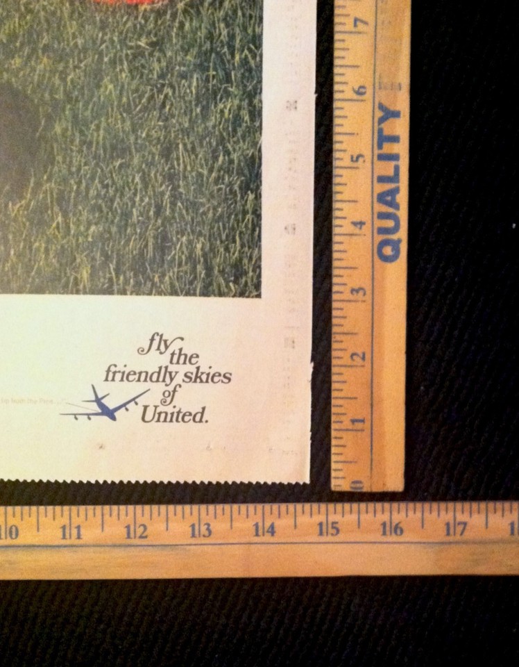 Vintage April 1968 MLB Baseball Hats Poster Chicago Daily News Nice For