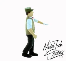 Railroad Station Agent comes Finished ready for your Railroad Layout HO scale