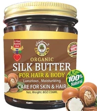ORGANIC SILK BUTTER- CARE FOR HAIR, SKIN & BODY  Al Riyan 100% Natural