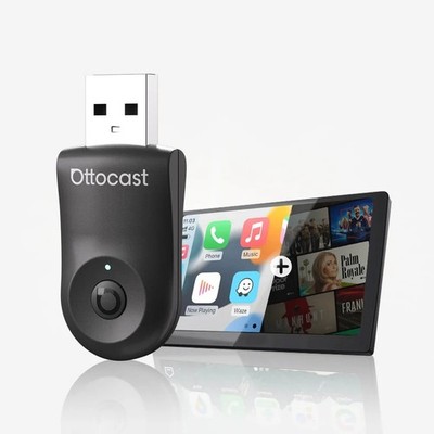 Ottocast Mini 2 IN 1 Wireless CarPlay Android Auto Adapter 5G w/Smart Button DE