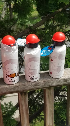 3 WATER BOTTLES HELLO KITTY SIGG MONKEY - Picture 3 of 20