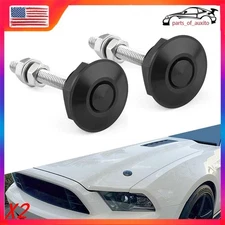 Push Button Quick Release Pins Hood Bonnet Universal Lock Clip Latch Bumper 4x