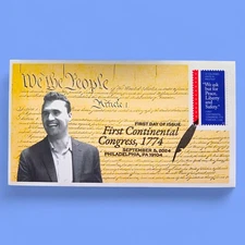 2024 First Continental Congress First Day Issue Cover FDC / Charlie Kirk Patriot