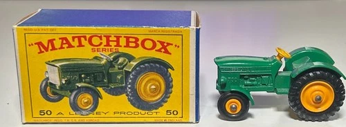 Matchbox Lesney #50 New Model Tractor with Box