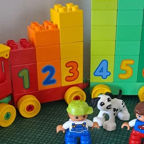 LEGO 10558 - Duplo, Train - Number Train - with over 50 additional bricks