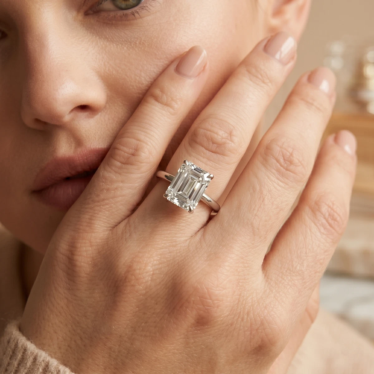 13号) Slim diamond ring daughters jewelry-CHANELシャネルココマーク 
