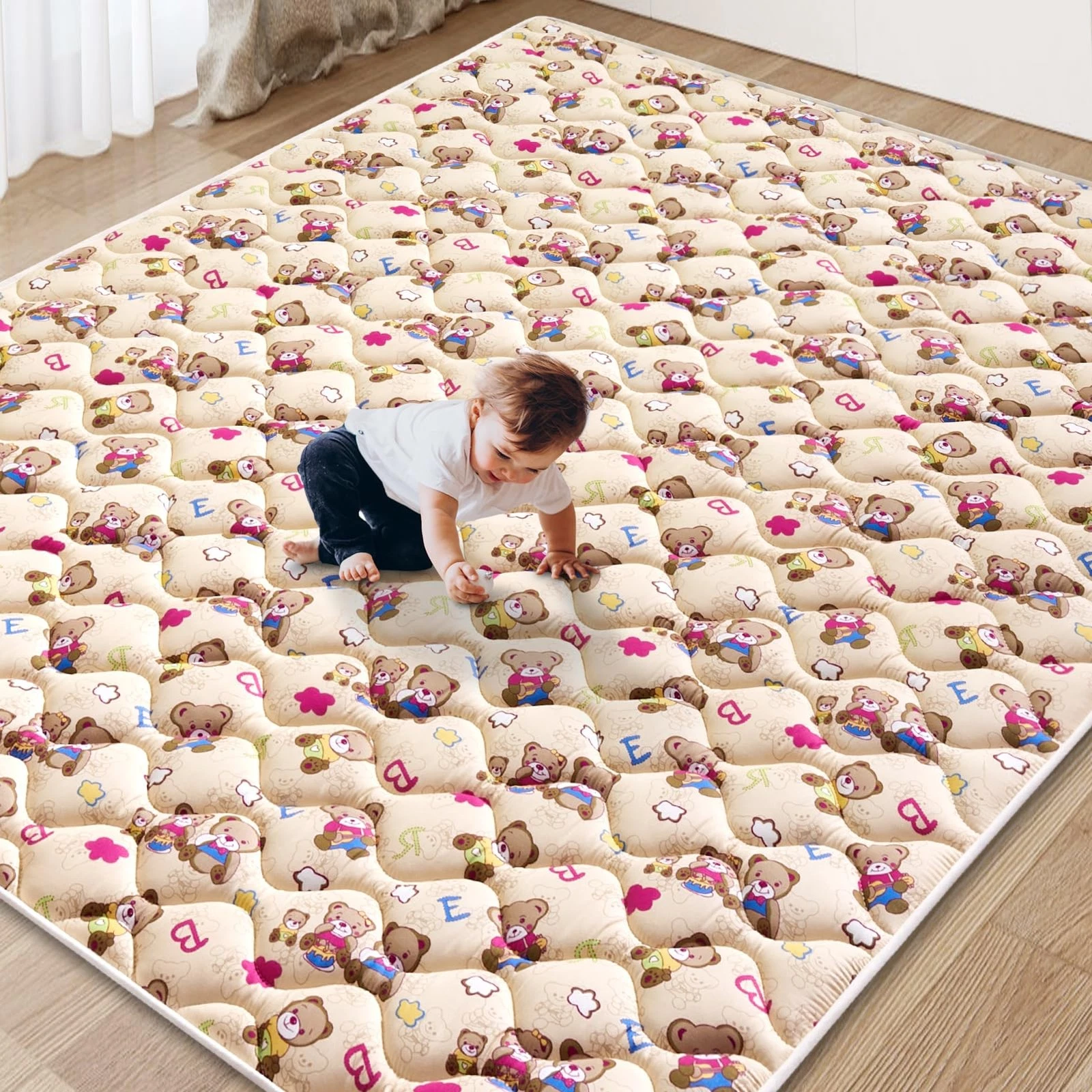 Baby Play Mat Large Foam Crawling Mat Anti Slip Soft Floor Activity Tummy Time