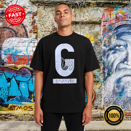 Paquete de 2 camisetas sueltas para hombre de manga corta estampadas con hombros caídos - Imagen 3 de 10