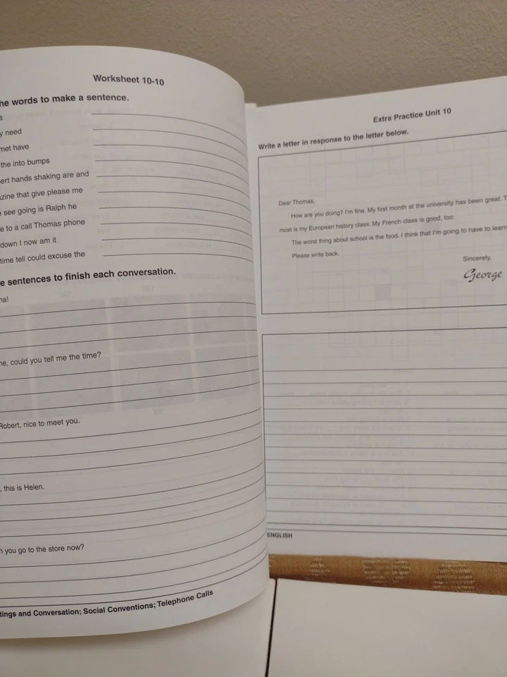 RosettaStone English  US Level 1-2 Language Learning Study Guides Worksheets  - Image 3 of 4