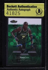 BAS 2002-03 Topps Finest Tony Delk #10 Seal of Authenticity Auto