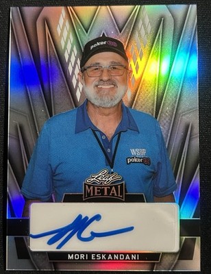 2025 Leaf Metal Silver #/25 Mori Eskandani #AA-ME1 Auto RARE World Series