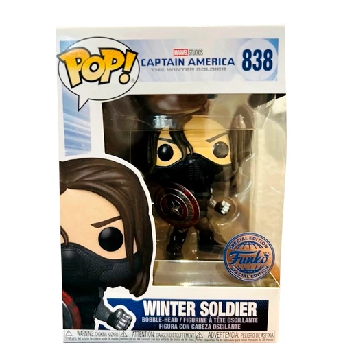 Funko Pop Marvel Winter Soldier #838 Year of the Shield Special Edition Damaged