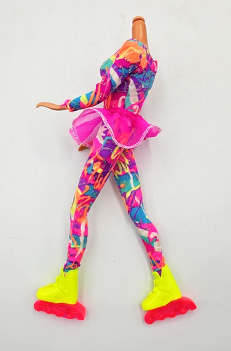 Mattel Barbie Hot Skatin Barbie vestito solo lama a rullo Unitard - Foto 2 di 5