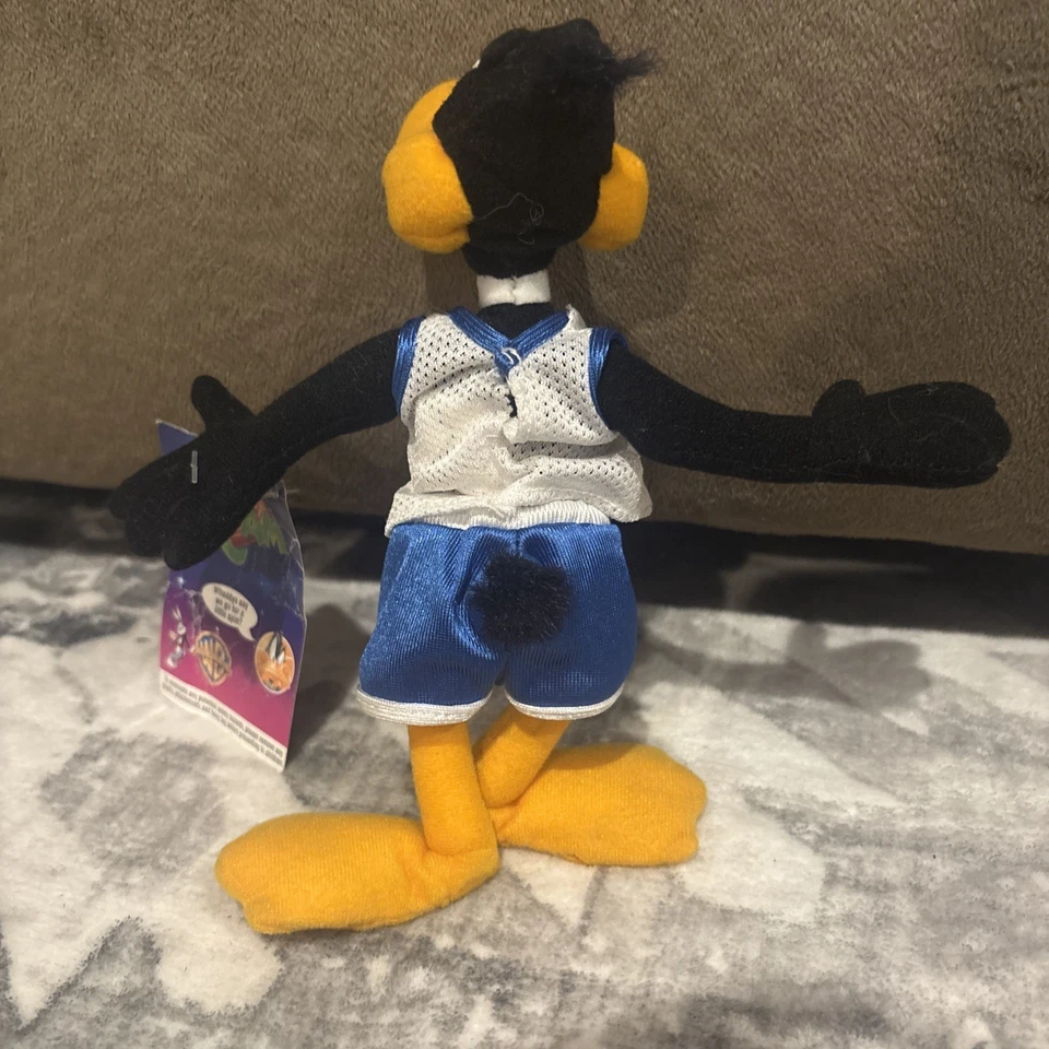 Peluche Warner Bros Space Jam McDonalds Pato Lucas 1996 9” Looney Tunes con etiqueta Foto 2 de 4