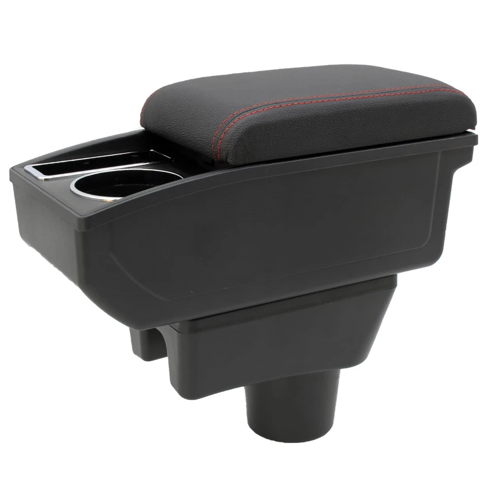 Fits 2014-2018 Mitsubishi Mirage Hatchback Center Console Armrest Storage Box - Image 2 of 4