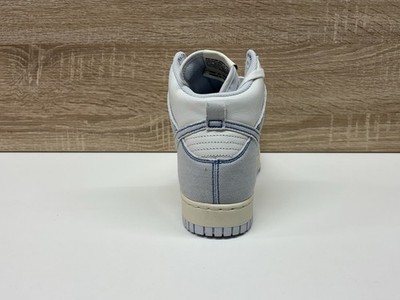 Nike Dunk High 1985 “Blue Denim” Size-9 White Grey Men's (DQ8799