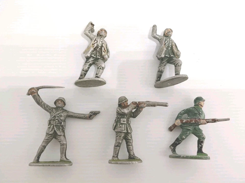 QUIRALU - Lot de 5 Soldats ALLEMANDS. - Photo 3/4