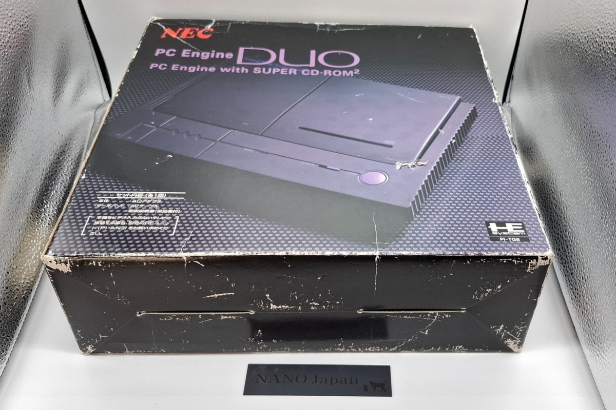 NEC PC Engine DUO Turbo Duo Console PI-TG8 HuCard & CD