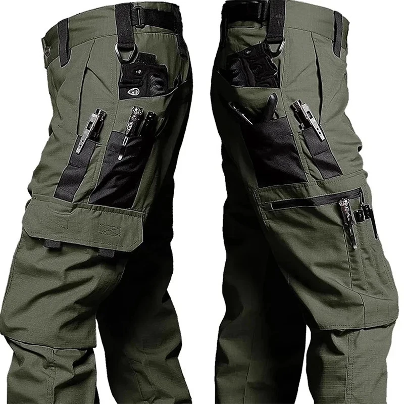 Multi-Pocket Waterproof Cargo Pants Men Tactical Outdoor Work Trousers
Opens in a new window or tab