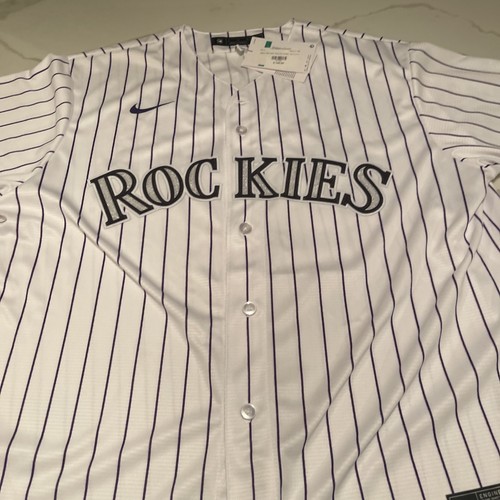 Colorado Rockies NWT Todd Helton Extra Large Jersey XL #17 Nike Pinstripe White - Picture 20 of 20