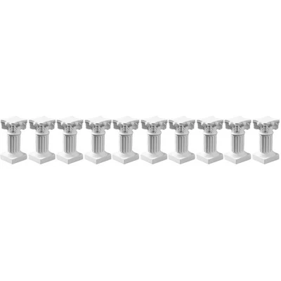 10 PCs Römische Säulenkerzenhalter Harzsäule Statue Römische griechische Säule - Bild 1 von 4
