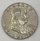 1963-D Franklin Half Dollar 90% Silver – $0.50 US Silver Coin .3617 oz - Last Yr