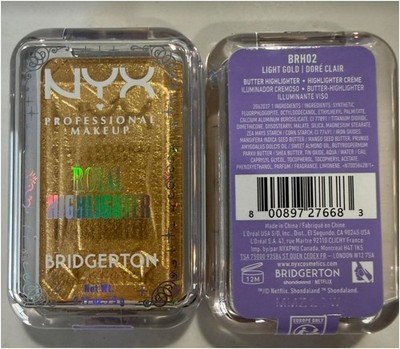 NYX Professional Makeup Bridgerton Royal Highlighter Buttermelt Light Gold 2 Pcs