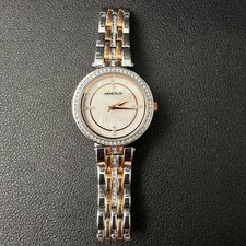 Armitron 75/5803TR Women's Two Tone Crystal Accented Bracelet Watch New Battery