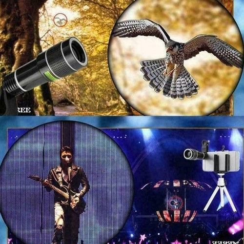 20X Zoom Portable Clip On Telephoto Lens External Mobile Camera Spotting Scope - Photo 10 sur 14