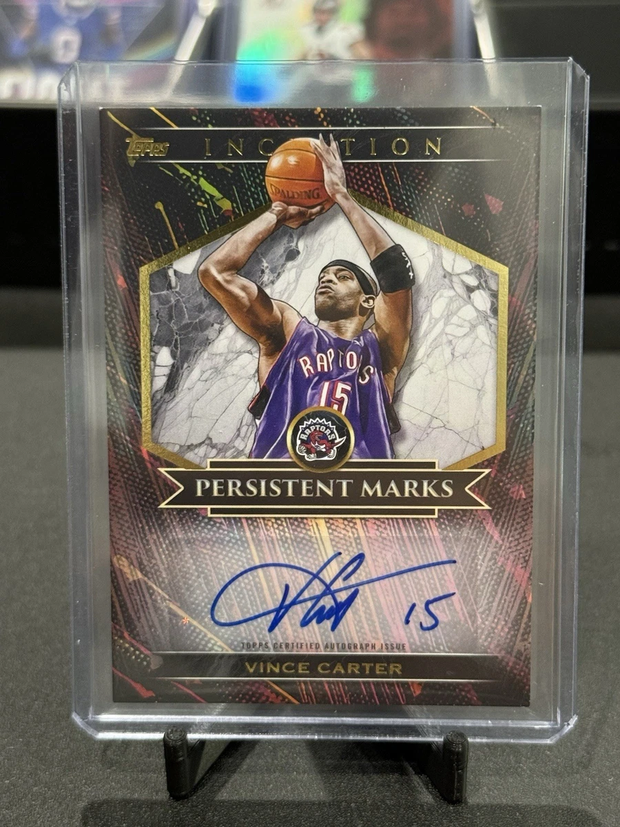 Topps Vince Carter Basketball Autographed Sports Trading Cards