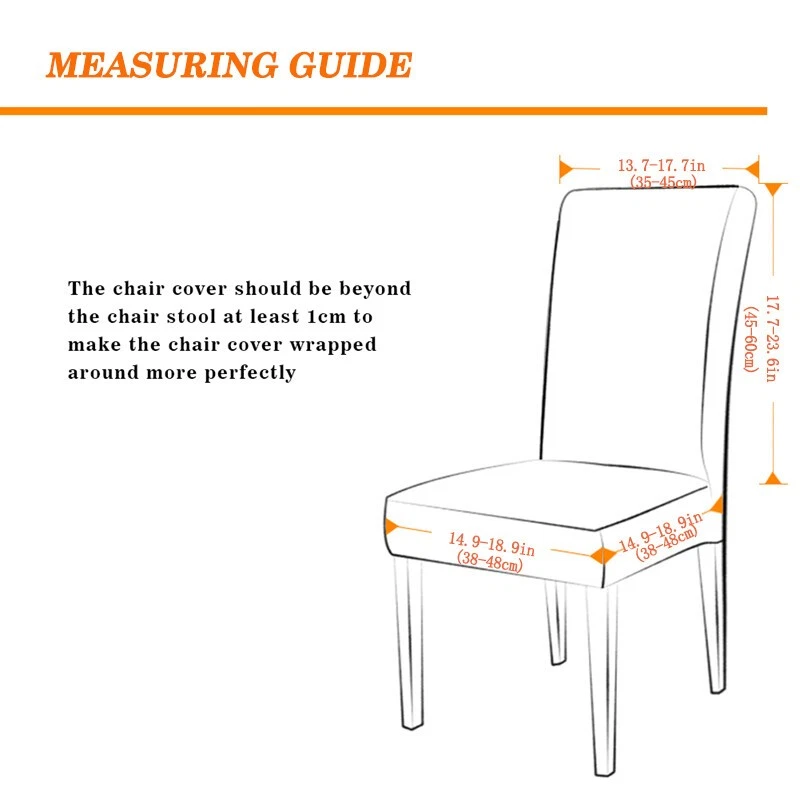 1/2/4/6 шт. эластичные однотонные чехлы на стулья обеденный стул домашний декор - Изображение 2 из 4