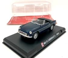 1964 GC4702 AUTO PLUS / MG B CABRIOLET L BLUE 1/43