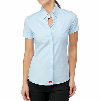 Camisa Dickies Girl Juniors' Poplin manga corta con botones - Imagen 4 de 4