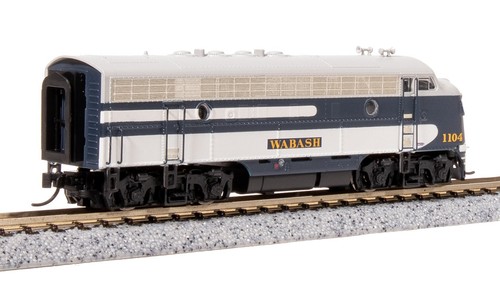 Broadway Limited 7785 N Scale WAB EMD F7A As-Delivered Diesel Locomotive #1104A - Picture 4 of 9