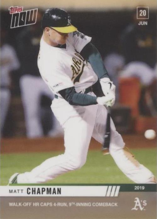 2019 Topps Now - Matt Chapman #408 - 1 of 1